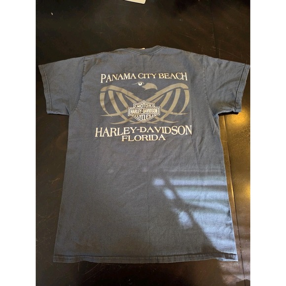 Harley Davidson PCB Graphic Tee Gildan Tag Size M - Picture 1 of 3